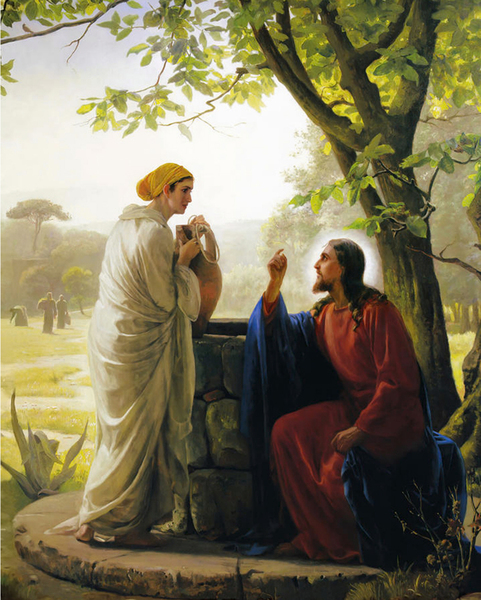 Carl Bloch - Jesus And The Samaritan Woman